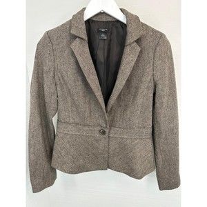 Ann Taylor Petite Women's BrownBlazer, Size 6P